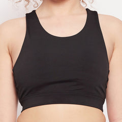Racerback Contour Sports Bra Black