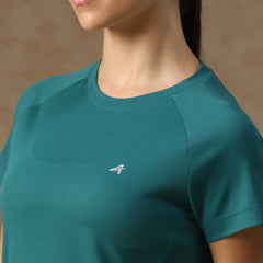 V Panel T-Shirt Teal