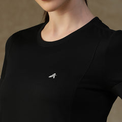 Contrast Tone T-Shirt Black