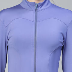 Sculpt Crop Jacket Purple
