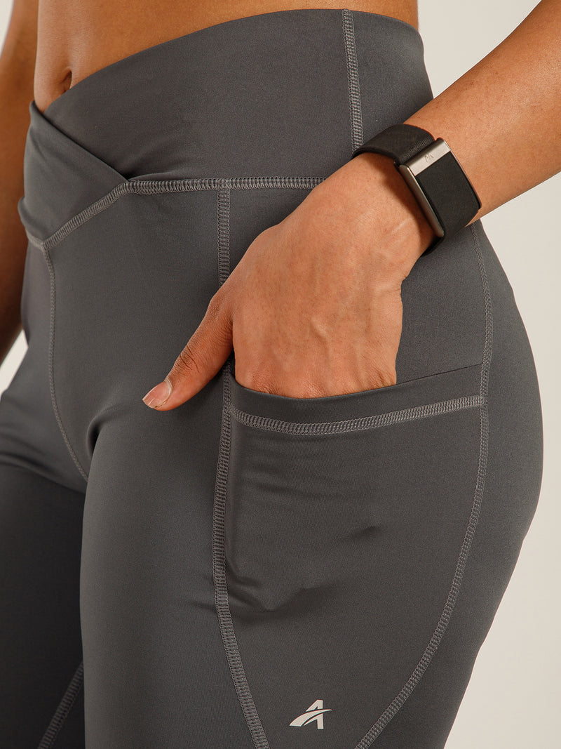 V-Front Legging Gray