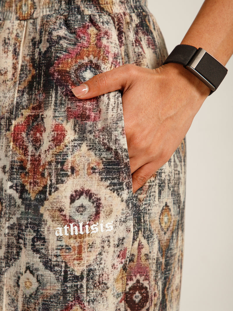 Printed Baggy Heritage Pattern Sweatpants