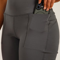 Defined Seam Flare Pant Grey