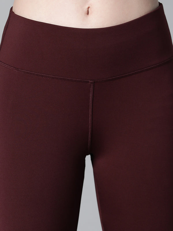 Streamline Panel Legging Maroon