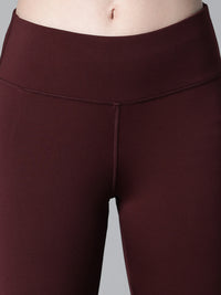 Streamline Panel Legging Maroon