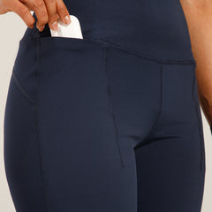 Defined Seam Flare Pant Navy