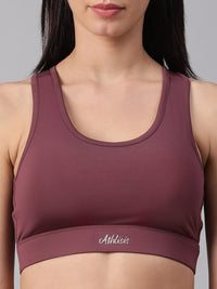 Minimalist Cutout Sports Bra Mauve