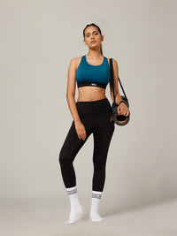 Ruched Sports Bra Teal