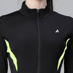 Side Stripe Jacket Black