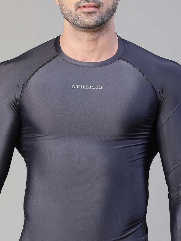 Basic Full Compression T-shirt Gray