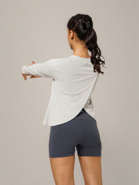 Breeze Crossover Full Sleeve T-shirt Light Grey