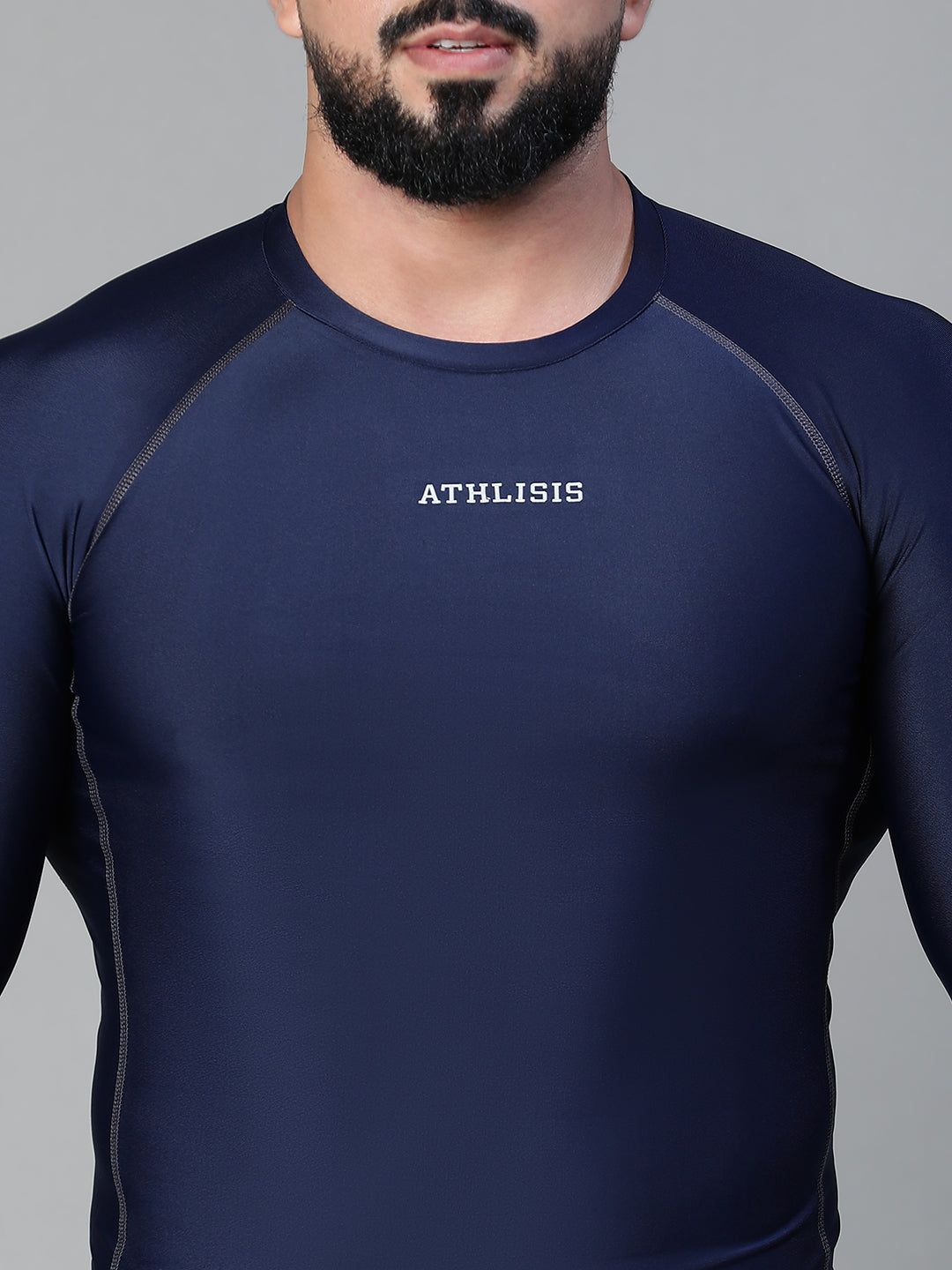 Basic Full Compression T-shirt Blue Athlisis Sports