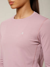 Curved Hem Full Sleeve T-Shirt Lavender