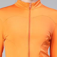 Sculpt Crop Jacket Orange