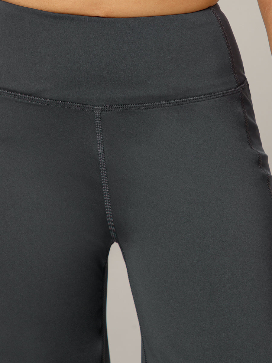 On The Go Wide Flare Pant Grey