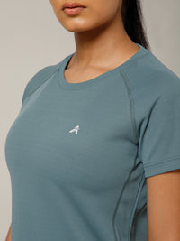 V Panel T-Shirt Grey