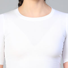 Essential Crop Top White