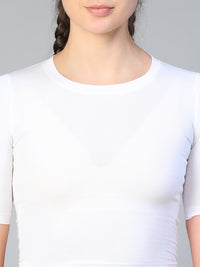 Essential Crop Top White