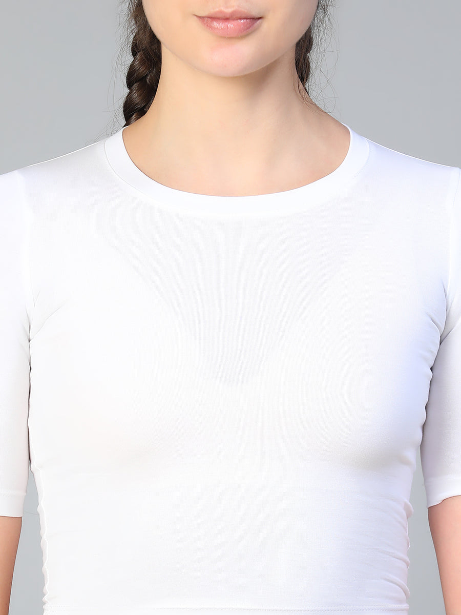 Essential Crop Top White