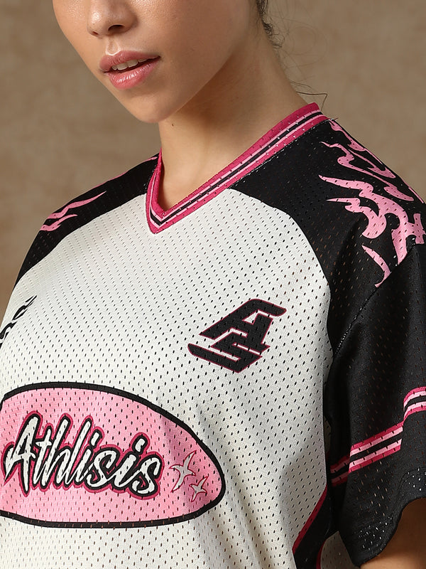 Cloud Nine Jersey Pink & Black