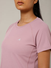 V Panel T-Shirt Lavender