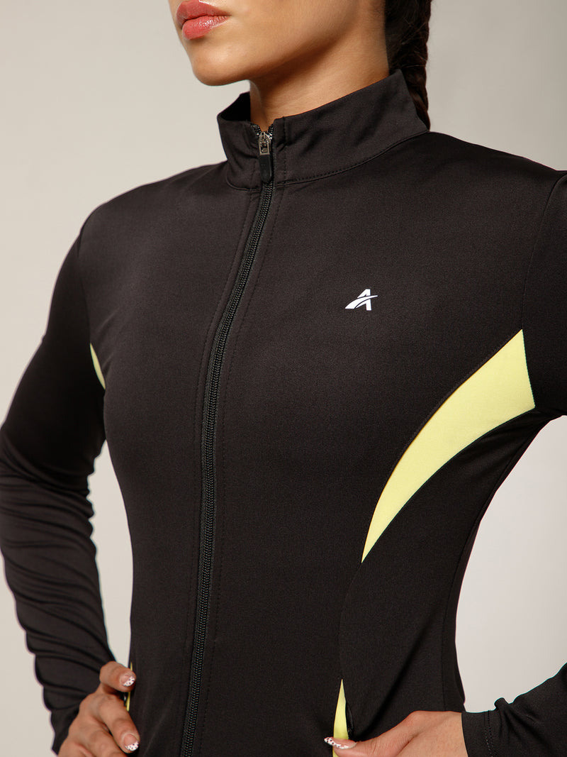 Side Stripe Jacket Black