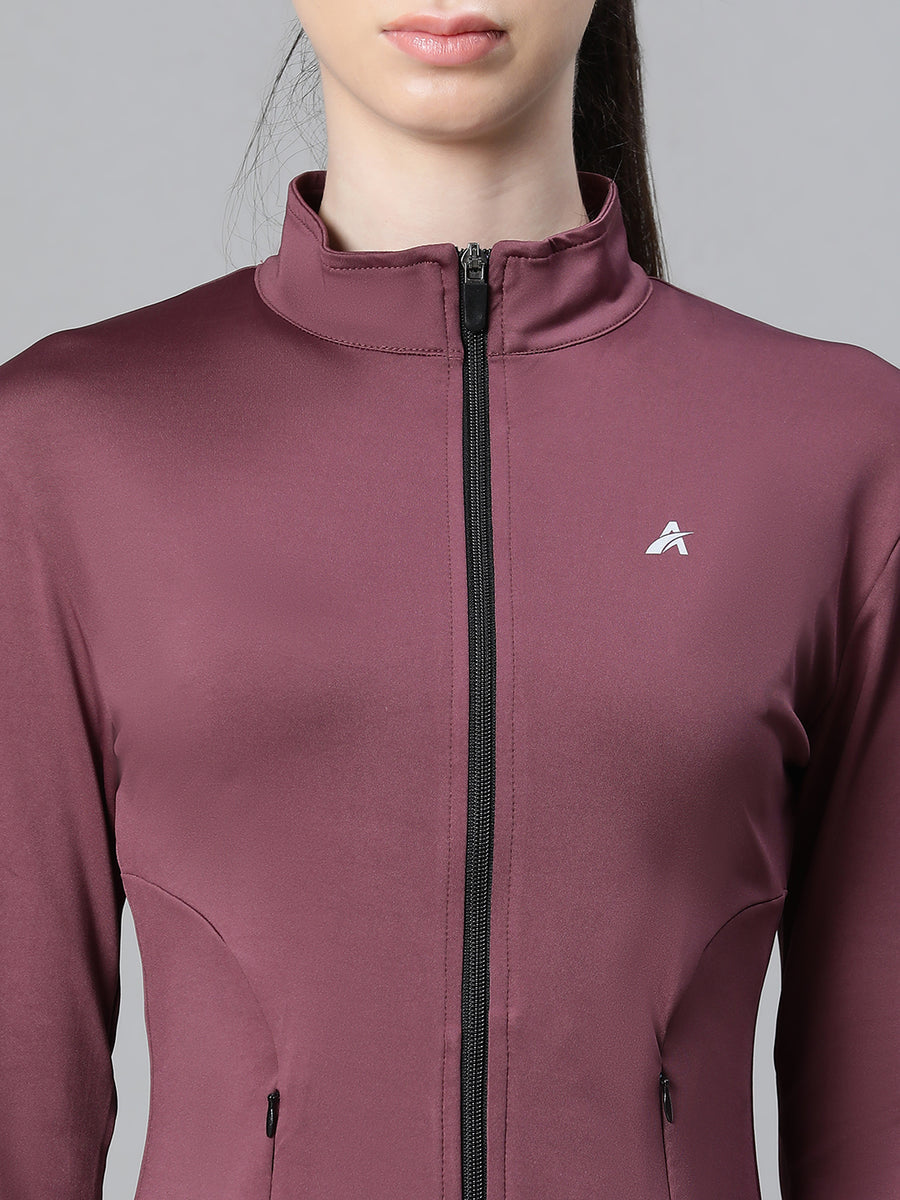 Contour Crop Jacket Mauve