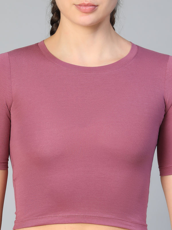 Essential Crop Top Mauve