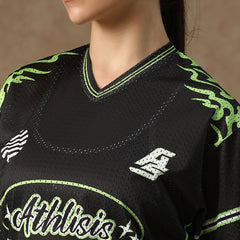 Cloud Nine Jersey Black & Lime