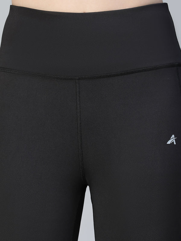 Laser Cut Leggings Black
