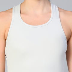 Y-Back Tank Top Light Gray