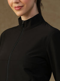 NS Staple Zip Jacket Black
