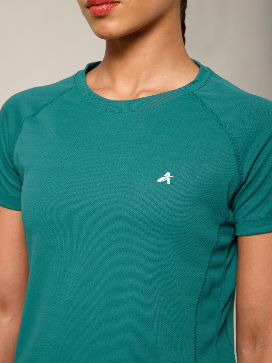 V Panel T-Shirt Teal