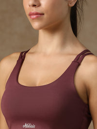 Twin Strap Sports Bra Mauve