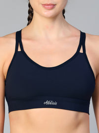 Mesh X-Back Bra Navy