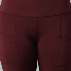 Streamline Legging Dark Maroon