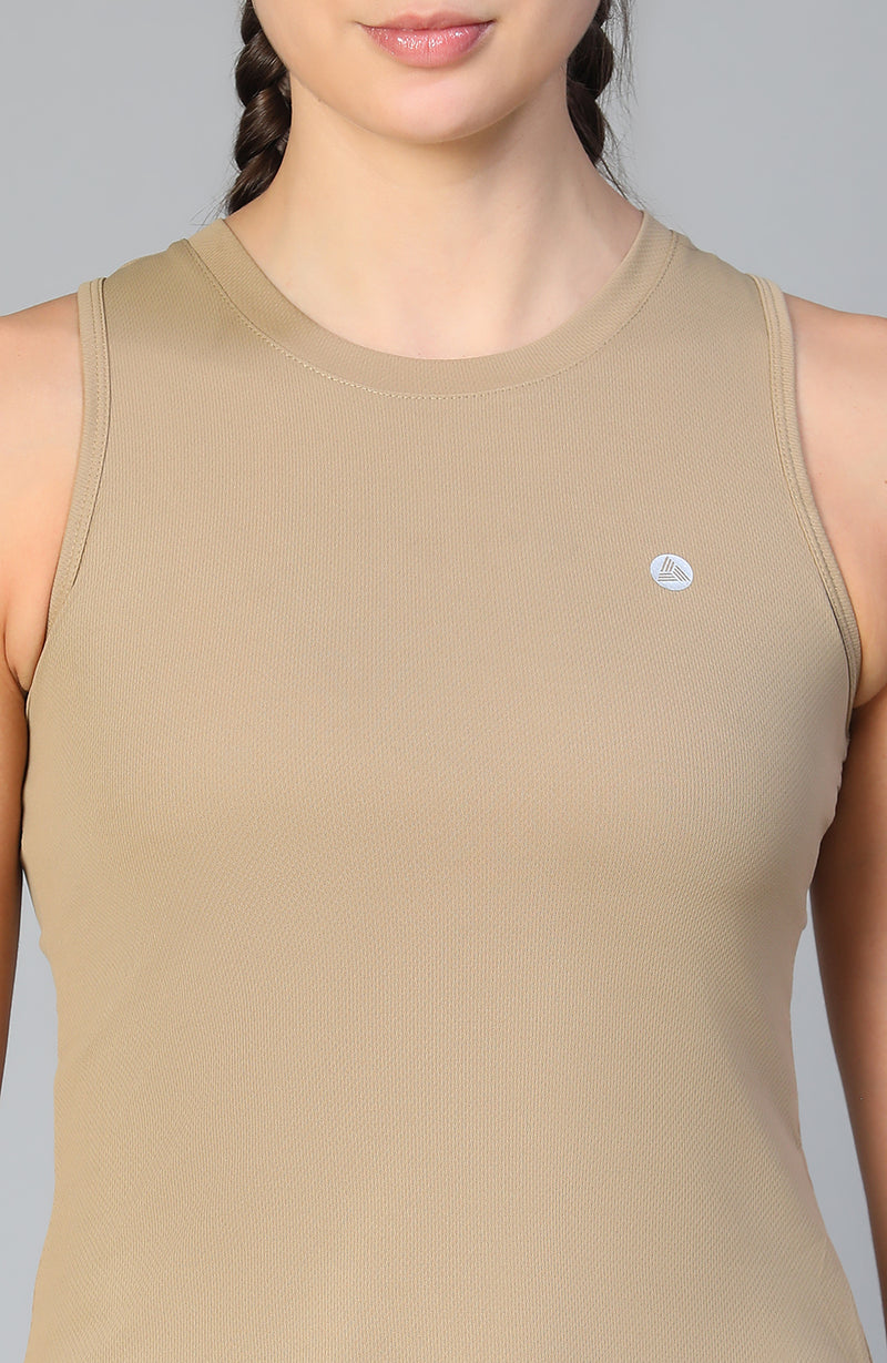 Lunar Shift Tank Top Tan
