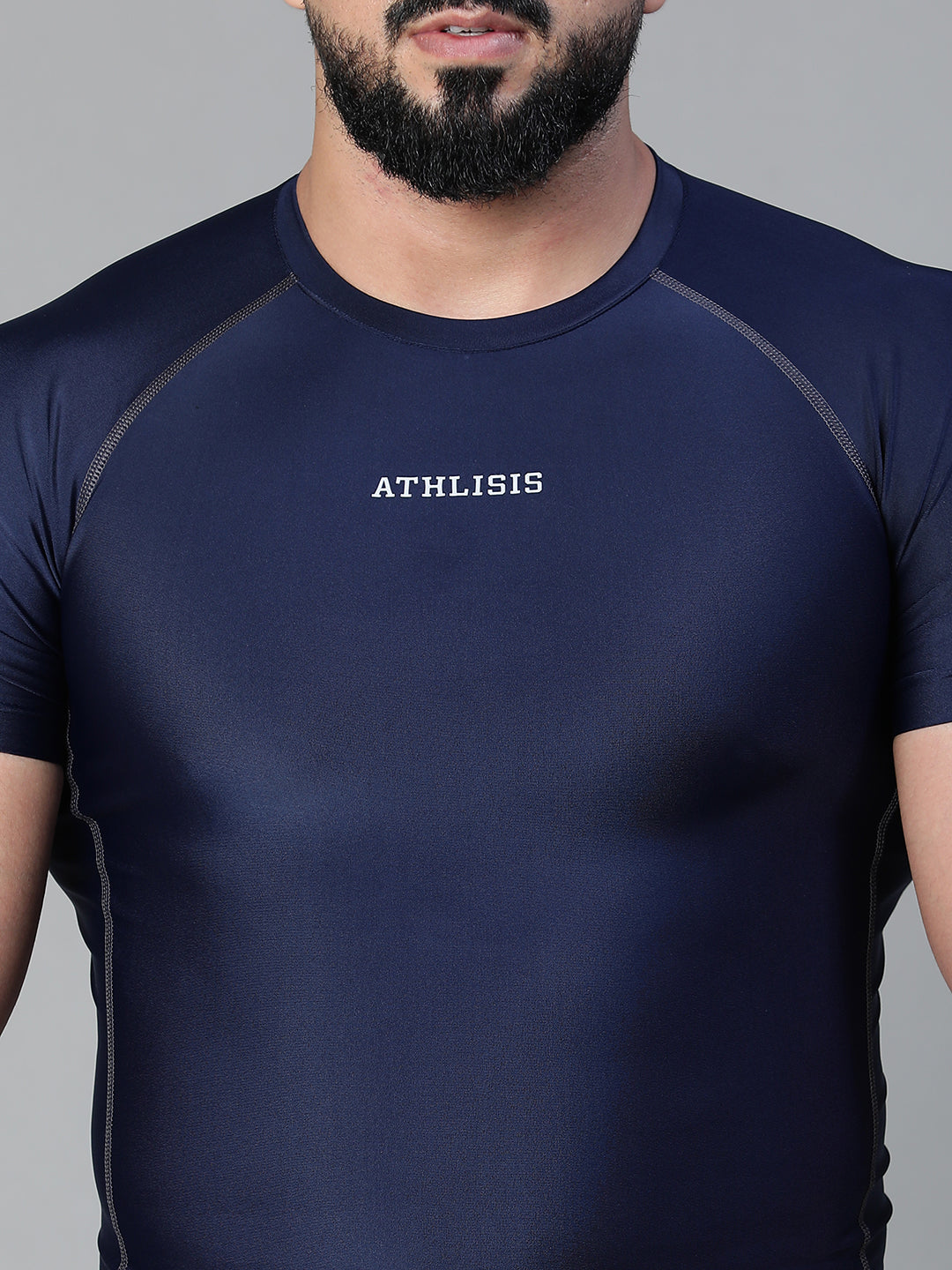 Basic Compression T-shirt Blue Athlisis Sports