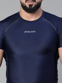 Basic Compression T-shirt Blue Athlisis Sports