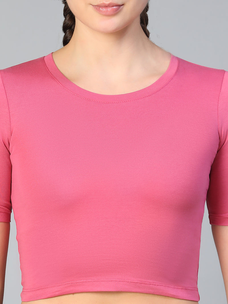 Essential Crop Top Pink