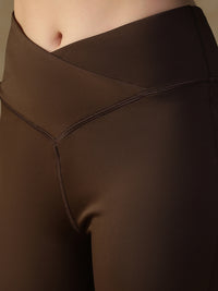 V-Shape Flare Pant Chocolate