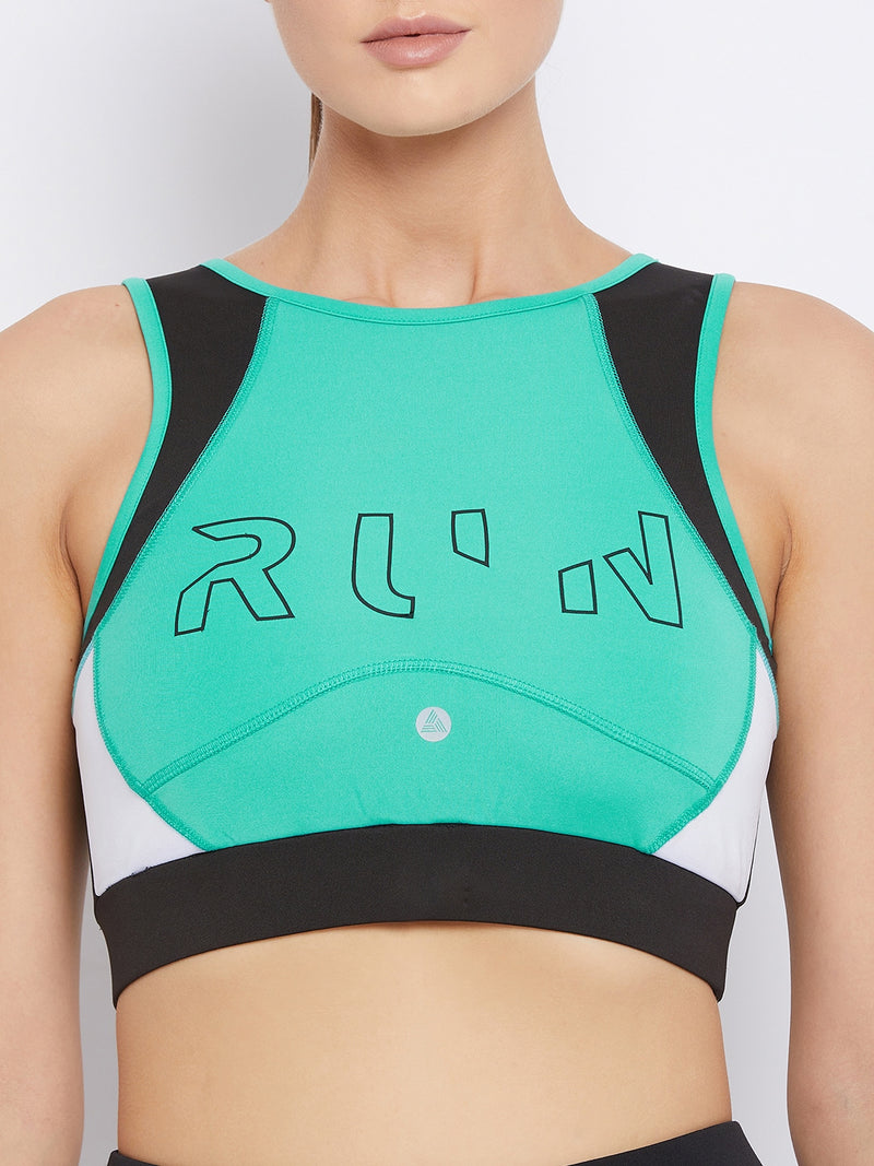 Run Sports Bra Green