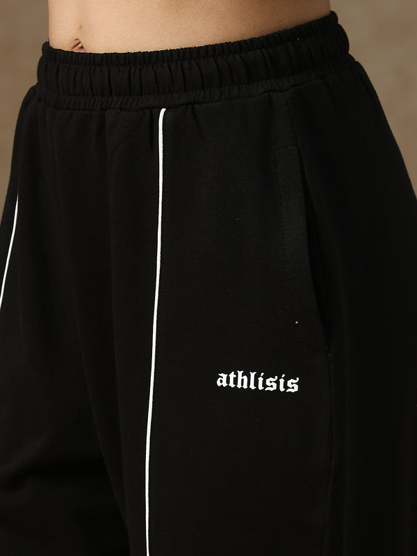 Flow Piping Sweatpants Black