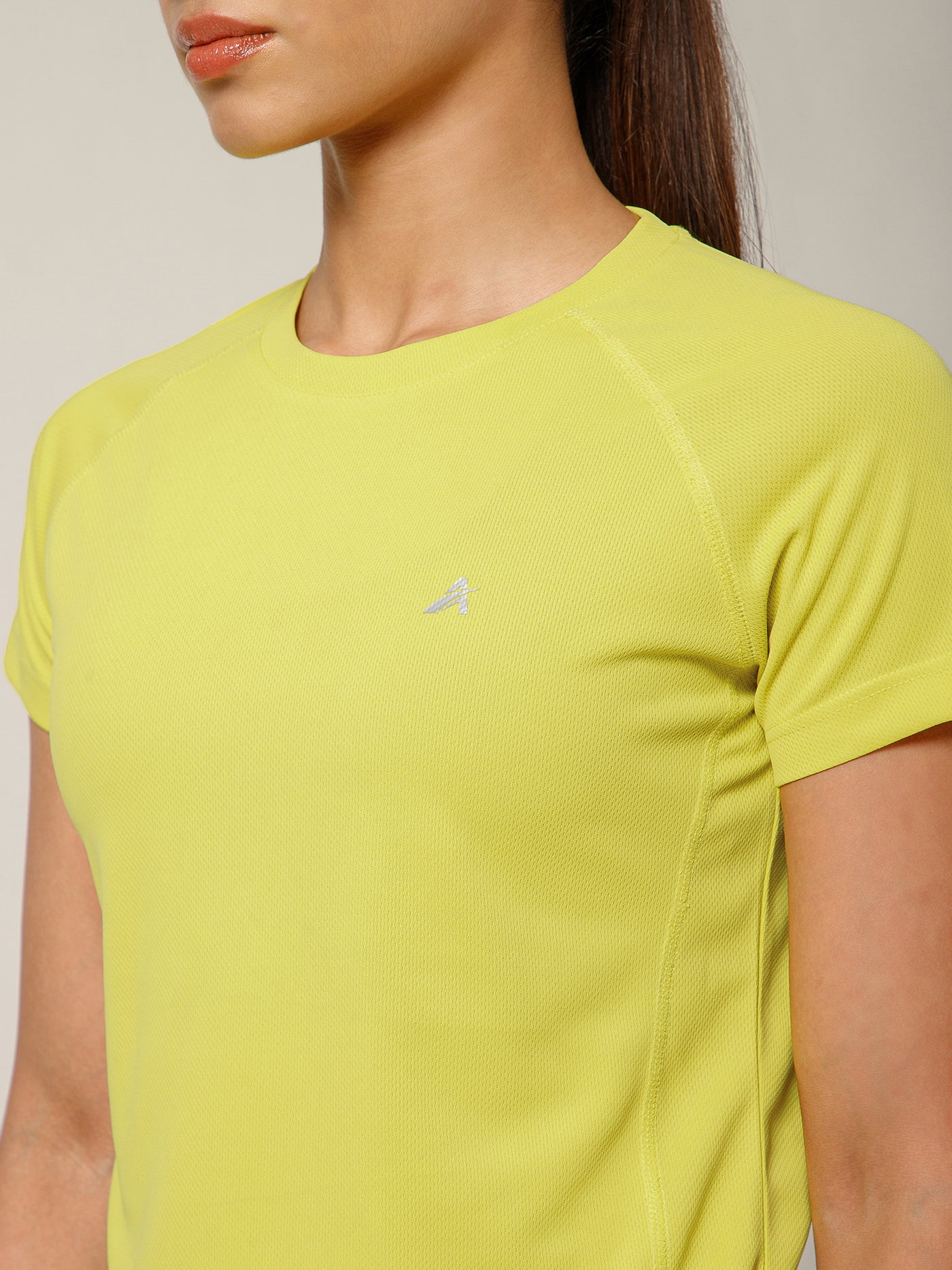 V Panel T-Shirt Lemon