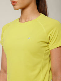V Panel T-Shirt Lemon