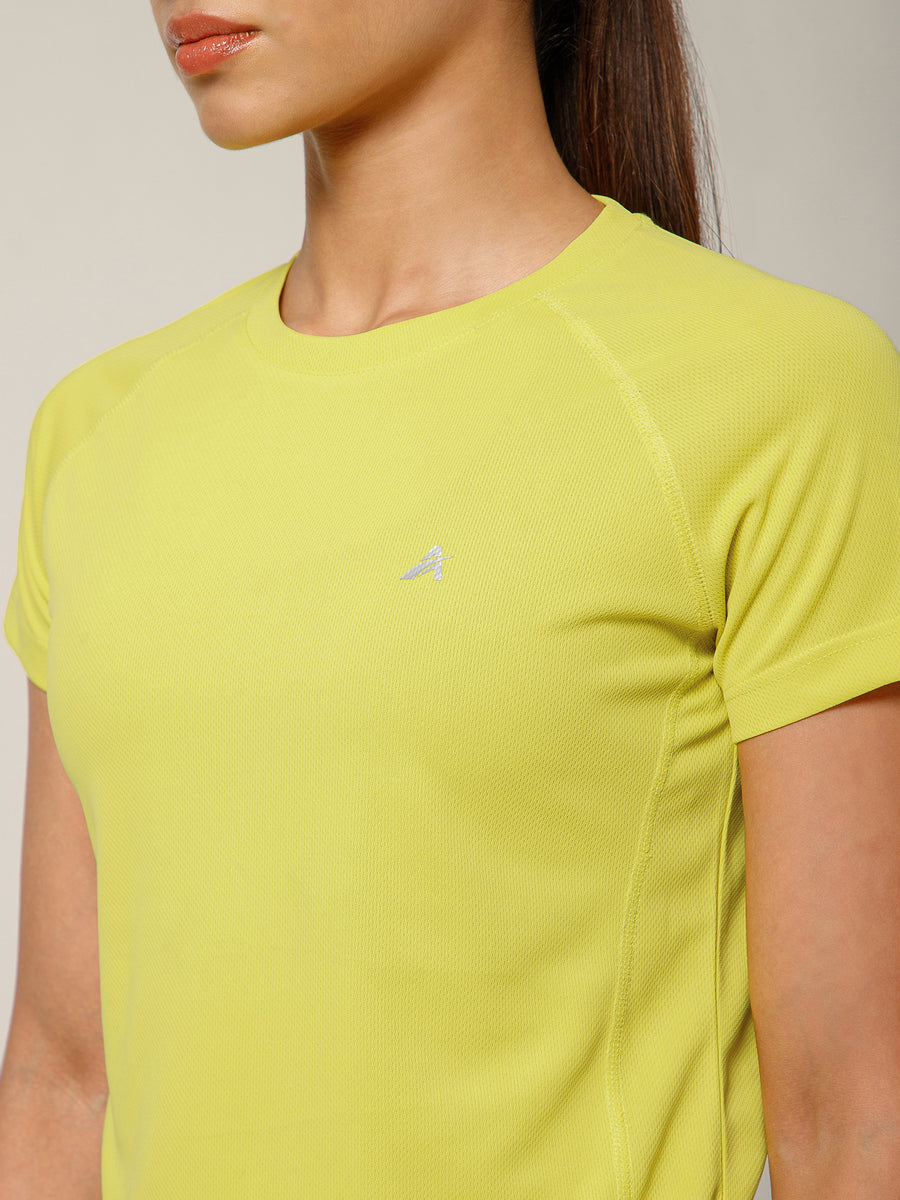 V Panel T-Shirt Lemon