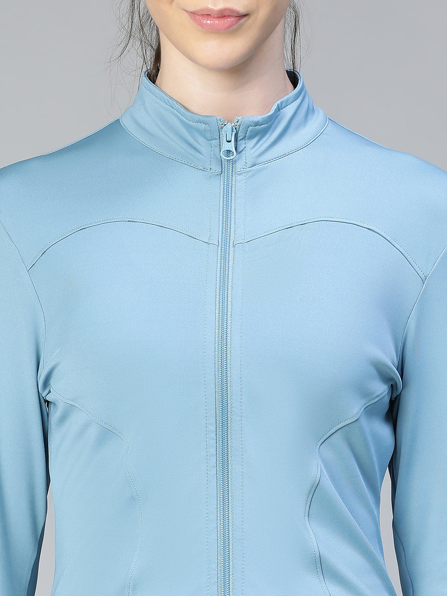 Sculpt Crop Jacket Ice Blue