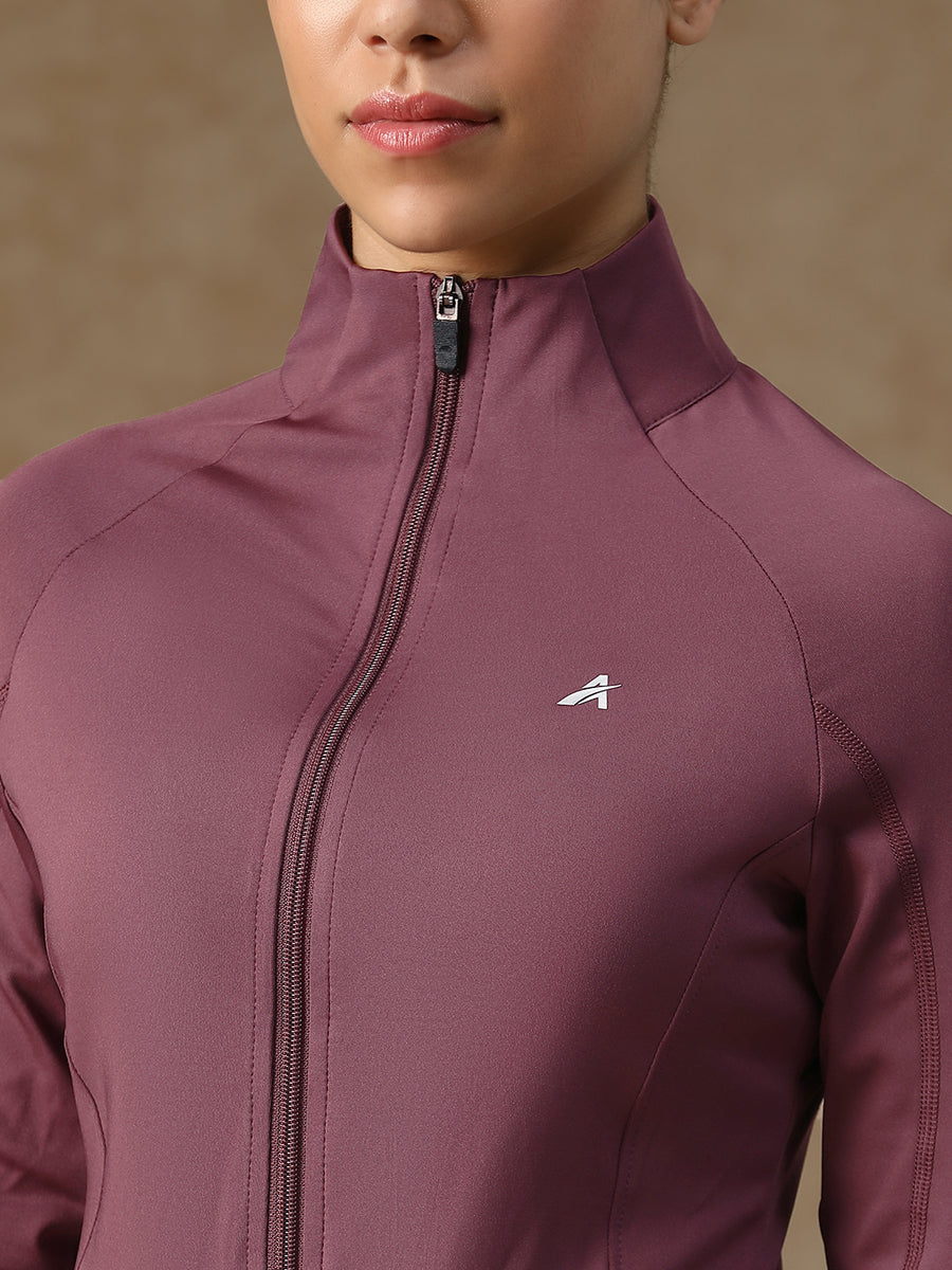 Midriff Crop Jacket Mauve