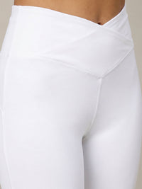 V-Shape Flare Pant White