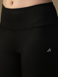 Ribbed High Waist Leggings Black